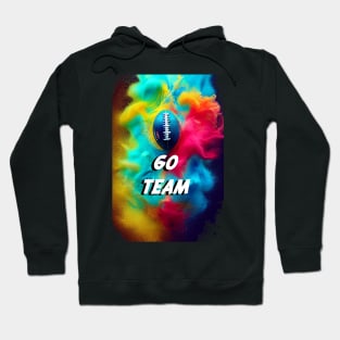 Go Team! Football Color Cloud Hoodie